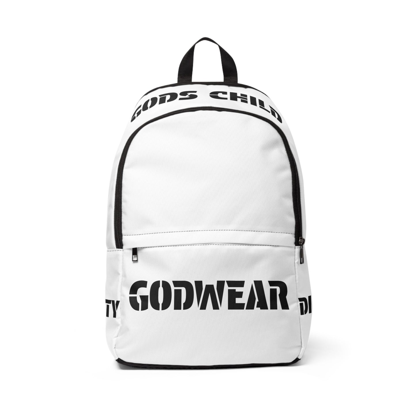 Unisex Fabric Backpack with Inspirational Quotes, Trendy Backpack, Casual Backpack, Daily Use Bag, Gifts for Students, Religious Gifts