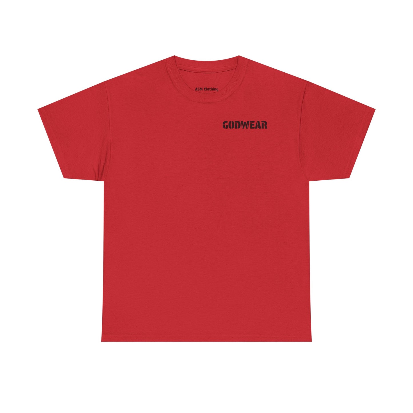 Unisex Heavy Cotton Tee with 'GODWEAR' Text, Trendy Casual T-Shirt, Streetwear Gift, Graphic Tee for Everyday Wear, Unisex Fashion