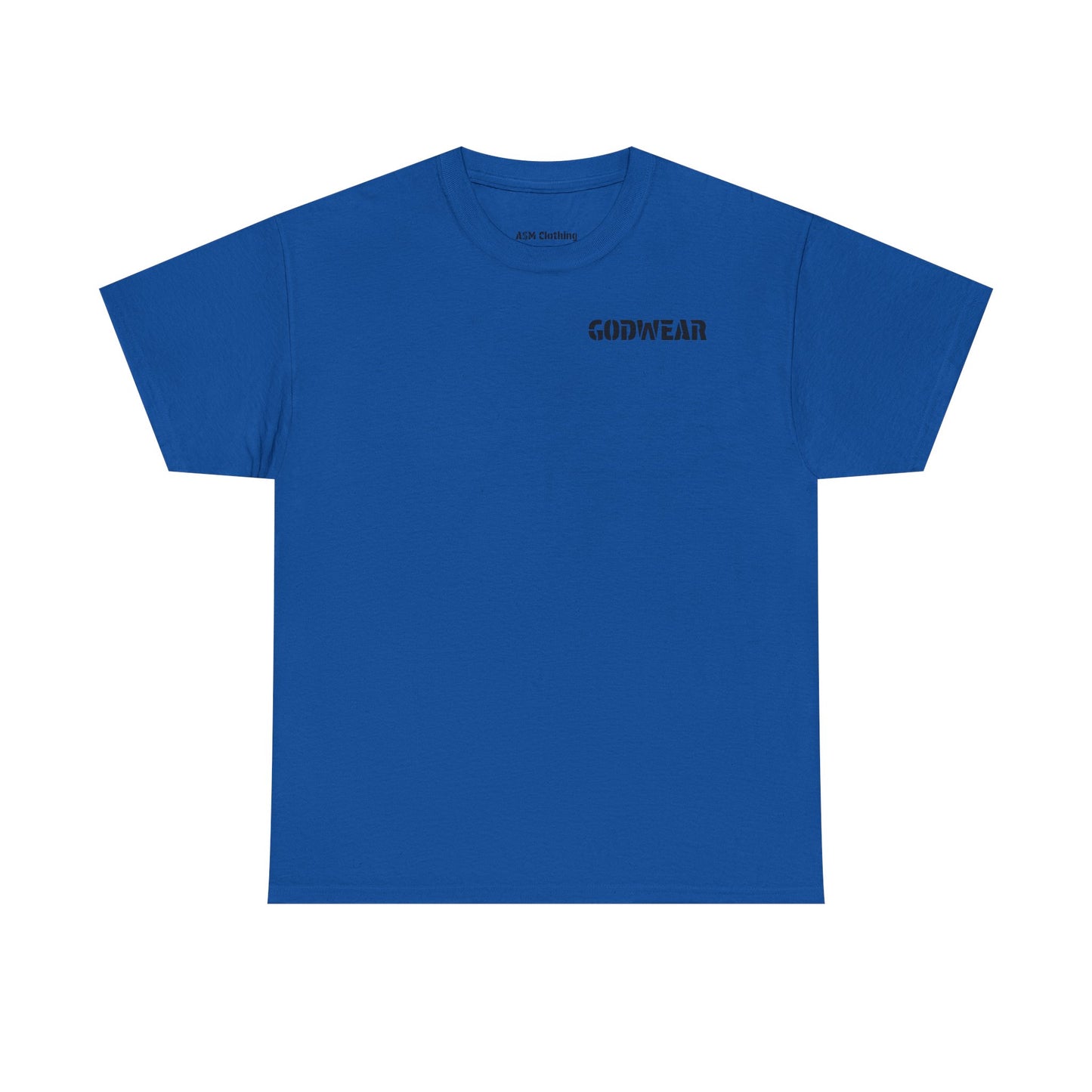 Unisex Heavy Cotton Tee with 'GODWEAR' Text, Trendy Casual T-Shirt, Streetwear Gift, Graphic Tee for Everyday Wear, Unisex Fashion