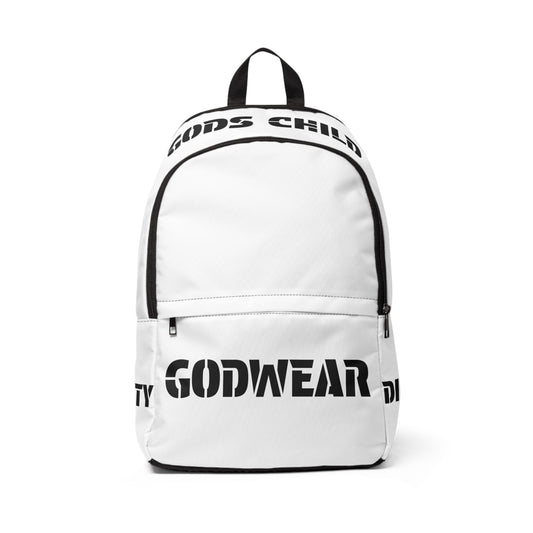Unisex Fabric Backpack with Inspirational Quotes, Trendy Backpack, Casual Backpack, Daily Use Bag, Gifts for Students, Religious Gifts