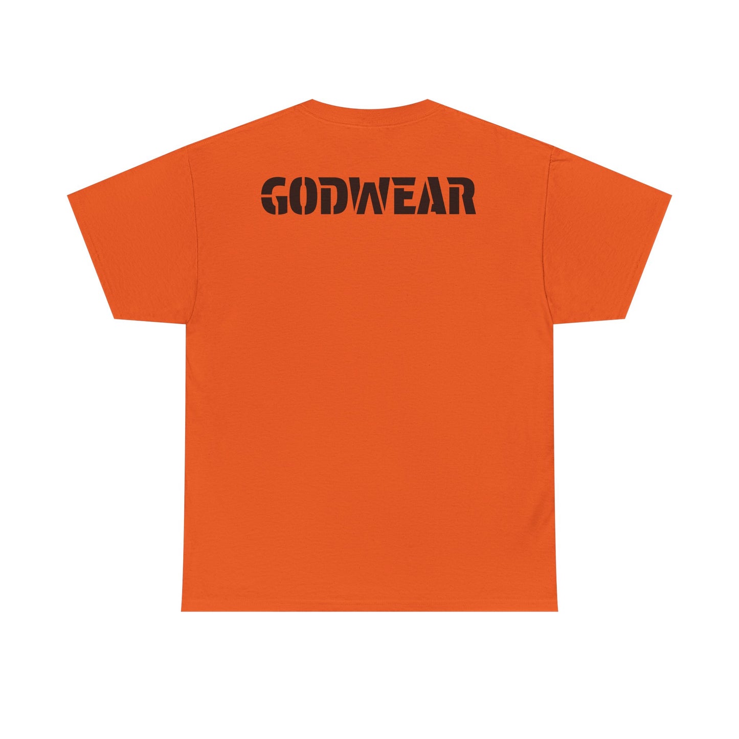 Unisex Heavy Cotton Tee with 'GODWEAR' Text, Trendy Casual T-Shirt, Streetwear Gift, Graphic Tee for Everyday Wear, Unisex Fashion